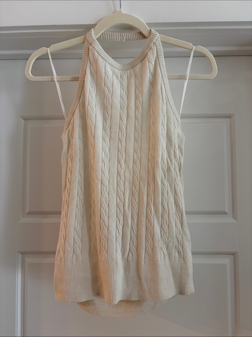 NWT Everlane 
The Cable Halter in Cotton Cashmere
